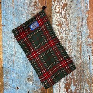Pendleton Wool Plaid Drawstring Bag